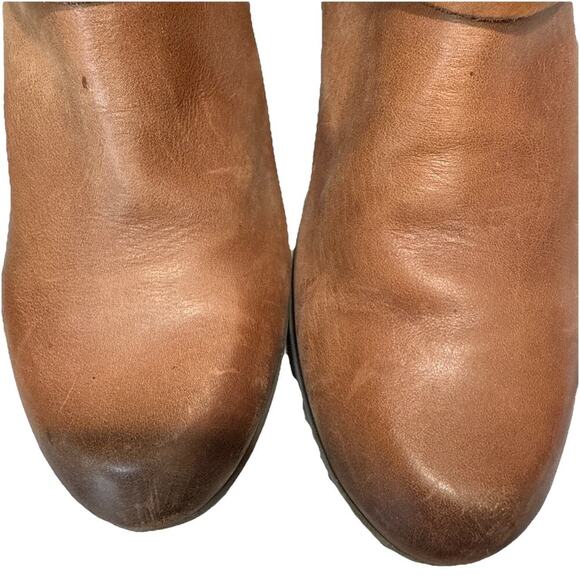 Pikolinos Boot Brujas Short Ankle Moto Buckle Size 40 US 9 Camel Tan Leather - Picture 4 of 9